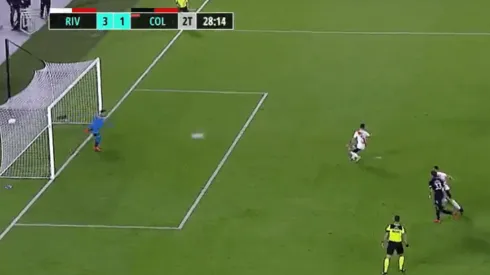 Está loco: Montiel pateó el penal mirando para otro lado ¡y lo hizo!