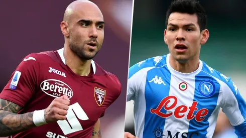 Simone Zaza vs. Hirving Lozano, Serie A (Fotos: Getty Images)
