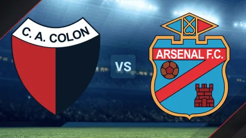 Colón vs. Arsenal de Sarandí por la Copa de la Liga Profesional.
