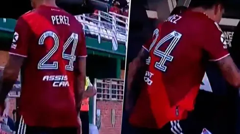 Video: Enzo Pérez se cayó entrando al banco de suplentes