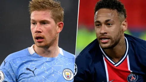 Kevin De Bruyne y Neymar Jr, UEFA Champions League (Imagen: Getty)
