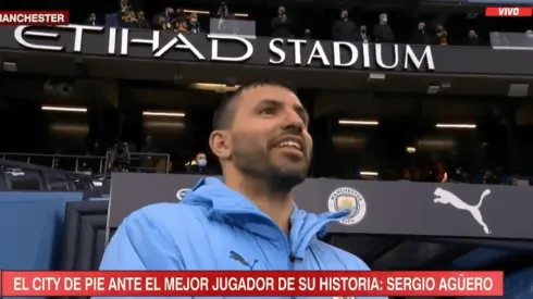 En pleno homenaje, Agüero soltó una frase bien argentina: "Dale que..."