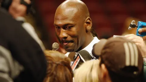 Michael Jordan con periodista de ESPN
