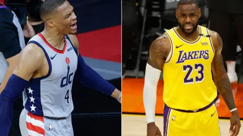 Russell Westbrook y LeBron James (Fotos: Getty)
