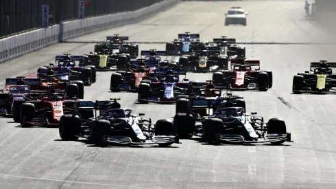 La última largada del Gran Premio de Azerbaiyán, en 2019 (Foto: Getty Images).
