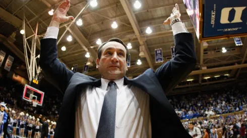 Coach K, victorioso. (Foto: Getty)
