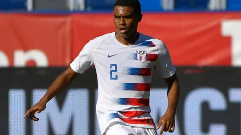 Reggie Cannon, autor del tercer gol de Estados Unidos.