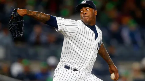 Aroldis Chapman se acreditó su salvado 15 de la temporada (Getty Images)
