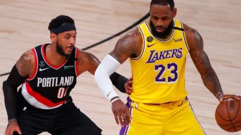 LeBron James y Carmelo Anthony.