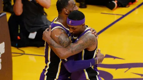 Caldwell-Pope y LeBron James
