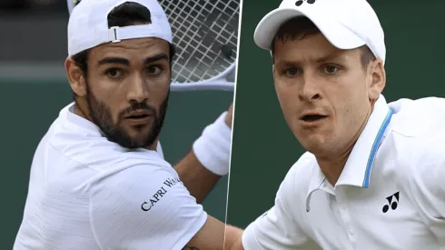 Matteo Berrettini vs. Hubert Hurkacz por Wimbledon (Foto: Getty Images).
