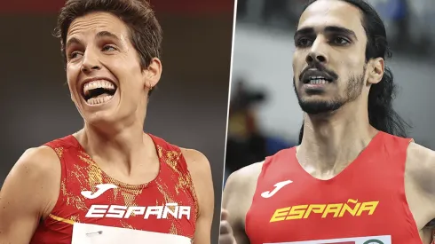 Marta Pérez y Mohamed Katir, participantes españoles en carreras de atletismo (Foto: Getty Images).