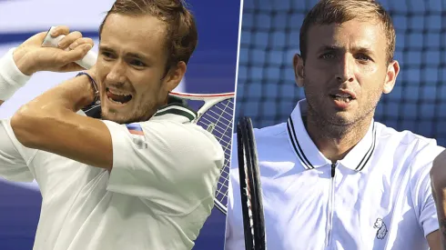 Daniil Medvedev vs. Daniel Evans por el US Open (Foto: Getty Images).
