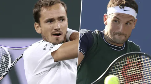 Daniil Medvedev vs. Grigor Dimitrov por el Masters 1000 de Indian Wells (Foto: Getty Images).
