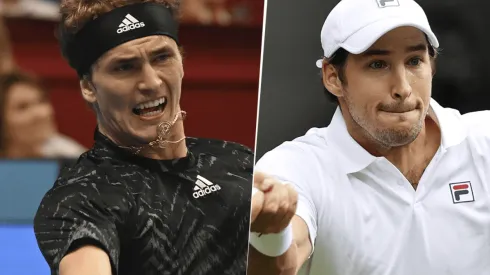 Alexander Zverev vs. Dušan Lajović por el Masters 1000 de París (Foto: Getty Images).
