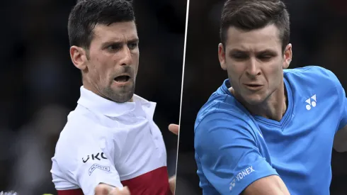 Novak Djokovic vs. Hubert Hurkacz por el Masters 1000 de París (Foto: Getty Images).
