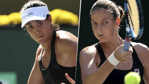 Garbiñe Muguruza vs. Karolína Plíšková por el WTA Finals de Guadalajara (Foto: Getty Images).
