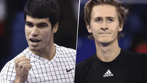 Carlos Alcaraz vs. Sebastián Korda por la FINAL de los Next Gen ATP Finals (Foto: Getty Images).
