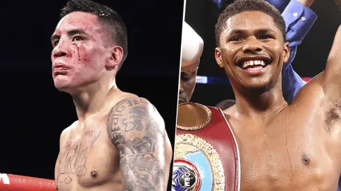 Óscar Valdez vs. Shakur Stevenson por la unificación de los títulos superpluma (Foto: Getty Images).
