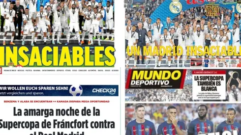 Portadas de los medios tras la consagración de Real Madrid.
