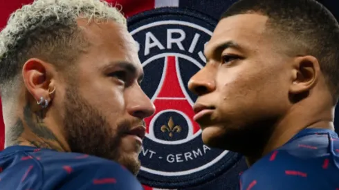 Neymar y Kylian Mbappé en PSG.
