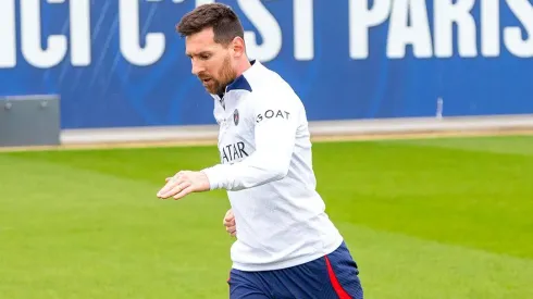 Lionel Messi se entrenó en PSG este lunes ocho de mayo.