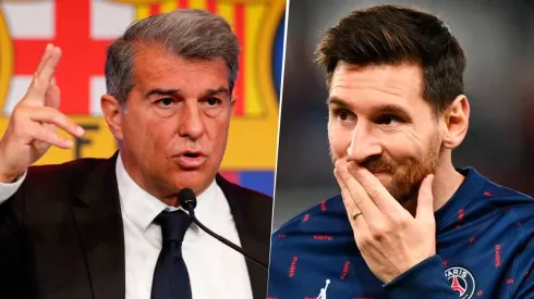 Joan Laporta fue demasiado claro para referirse a la posible vuelta de Lionel Messi. Getty Images
