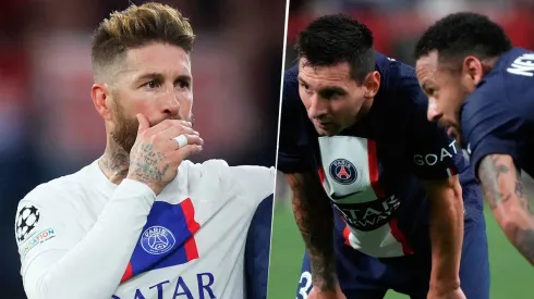 Sergio Ramos tiene un presente sumamente distinto en el PSG al de Lionel Messi y Neymar. Getty Images.