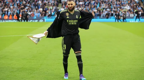 Karim Benzema en juego con Real Madrid.