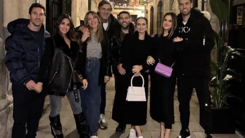 Lionel Messi se volvió a encontrar con Jordi Alba y Sergio Busquets.