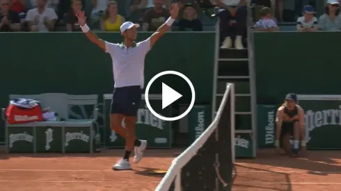 VIDEO | Ganó un partidazo en Roland Garros y no se había dado cuenta