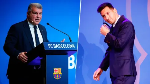 Joan Laporta bajó línea respecto a las negociaciones por Lionel Messi. Getty Images.
