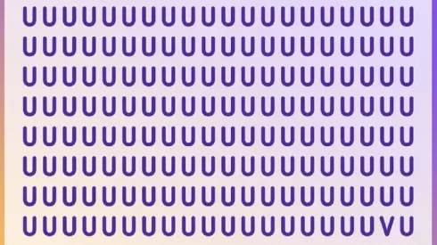 Solo para SUPERDOTADOS: encuentra la letra "V" en 30 segundos