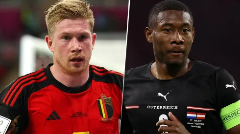 Bélgica juega contra Austria en las Eliminatorias Eurocopa 2024.