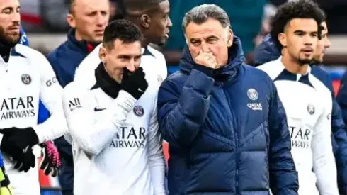 PSG no le encuentra reemplazantes a Lionel Messi y Christophe Galtier. getty Images