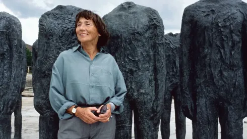 Magdalena Abakanowicz, reconocida escultora.
