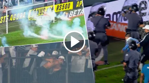 VIDEO | Los hinchas de Santos rompieron su estadio y agredieron a los jugadores