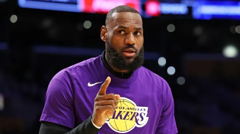 LeBron James con Los Angeles Lakers en la NBA 2023.
