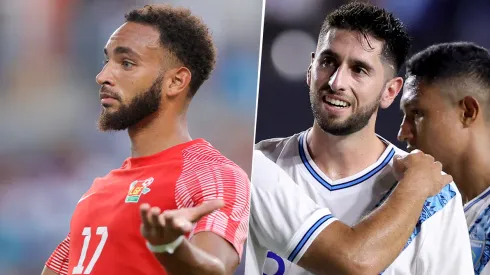 Guadalupe juega contra Guatemala en la Copa Oro 2023.