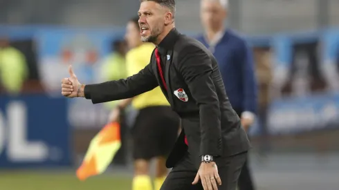 LIMA, PERU – MAY 25: Martin Demichelis coach of River Plate reacts during a Copa CONMEBOL Libertadores group D match between Sporting Cristal and River Plate at Estadio Nacional de Lima on May 25, 2023 in Lima, Peru. (Photo by Daniel Apuy/Getty Images)
