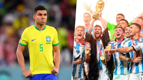 Casemiro admitió que no pudo ver la Final de la Copa del Mundo de Qatar 2022 entre la Selección Argentina y Francia. Getty Images.
