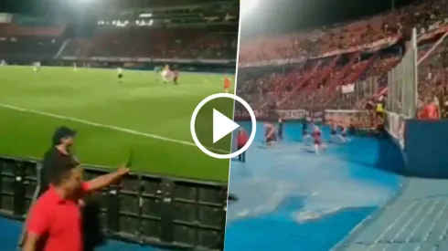 La Barrabrava de Cerro Porteño invadió el campo de juego de la Nueva Olla por la derrota ante Guireña.
