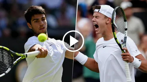 Alcaraz vs. Rune por Wimbledon 2023.