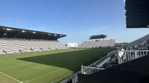 El Inter Miami inaugurará un nuevo sector de su estadio en el partido que debutará Lionel Messi vs. Cruz Azul. Foto Franco Panizo.
