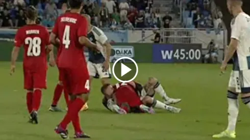 Mordisco en la Champions League