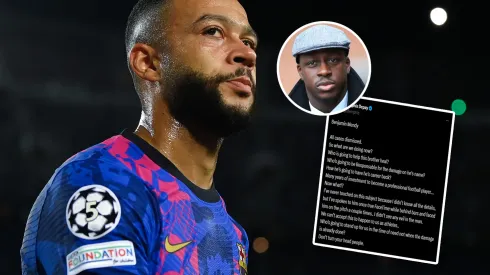 El fuerte mensaje de Memphis Depay luego de la absolución de Benjamin Mendy (Photo/Getty)