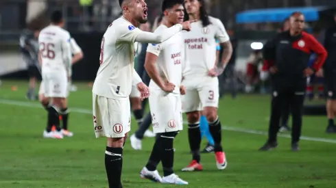 LIMA, PERU – JULY 18: Rodrigo Ureña of Universitario reacts during the second leg of the round of 32 playoff match between Universitario and Corinthians at Estadio Monumental de la U on July 18, 2023 in Lima, Peru. (Photo by Raul Sifuentes/Getty Images)
