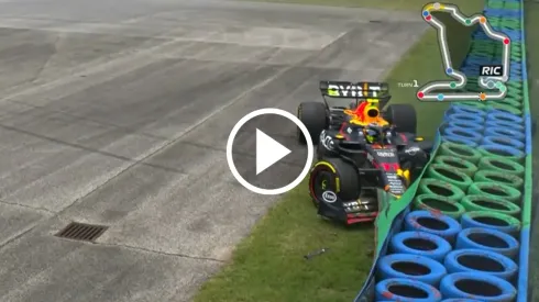 Choque de Checo Pérez en el GP de Hungría