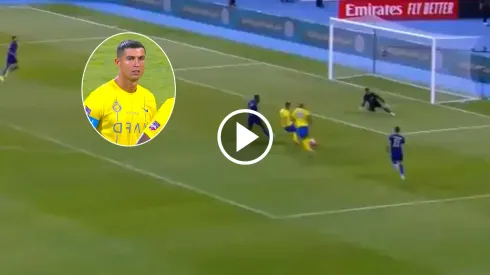 Gol errado Cristiano Ronaldo con Al-Nassr