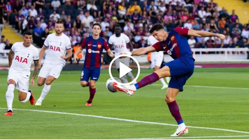 Gol de Lewandowski en Barcelona vs Tottenham por el Trofeo Joan Gamper
